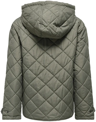 Only - ONLJuliet Quilted Hood Jakke - Smokey Olive